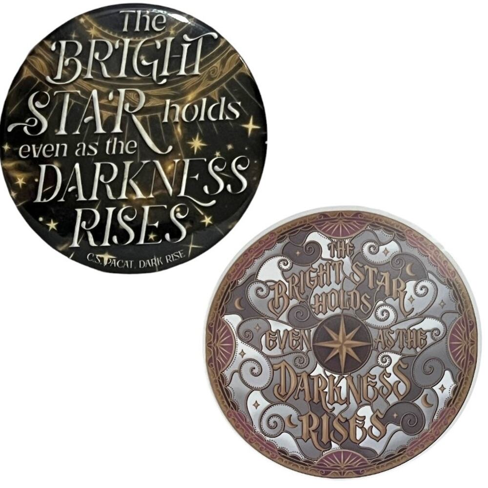 OwlCrate Dark Rise Magnet / Stained Glass Decal - C. S. Pacat Jun 2022/Feb 2024